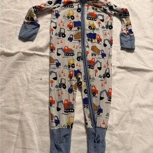 Little Sleepies Colorful Construction Kids Zippie Bamboo